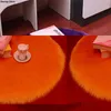 Carpets 30cm Diameter Soft Washable Blanket Carpet Imitation Fur Princess Round Nail Art Display Chair Cushion CarpetsCarpets