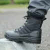 Tactical Military Special Force Desert Combat Army Outdoor Hiking Boots Ankle Men Work Safty Shoes 220810