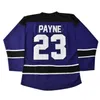 C26 Nik1 40Men's Retro Martin Payne Morris Brown College Hockey Jersey Custom Любое количество и имя