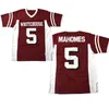Ceomit #5 Patrick Mahomes Whitehouse High School Jersey White Red 100% costure