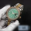 ZDR-Alta qualità unisex 2813 orologi meccanici automatici da uomo con lunetta in acciaio inossidabile da donna orologio con diamanti orologio da donna impermeabile orologi da polso luminosi regali