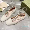 2023ss Wome's Leather Shoes Square Head Dress Fashion Flats Classic Ballet Solid 886 Casual Shoes Buckle Lace-up Cool Shoes Slippers Luxury Designer