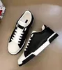 22S S Elegant Sneakers Shoes !! Perfect Calfskin Nappa Portofino Trainers White Black Leather Casual Walking Famous Sports EU 38-45