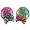 2022 Maus Ohren Haarspange Großhandel Pailletten Haar Bögen Glitter Schmetterling Clips DIY Mädchen Haar Zubehör für Frauen