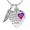 Pendant Necklaces God Has You In His Arms Cremation Jewelry With Angel Wing Heart Urn Necklace For Ashes Jewelry" Charm"Pendant