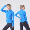 Kadın Giyim Dış Giyim Takip Coats Ceketler Tasarımcı Kıyafetleri Spor Giyim Yoga Fitness Ceket Kardeş Elastik Spor Zip Çalışma Uzun Kollu Üst Kız Joggers