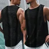 T-shirty męskie oddychające drukowanie na świeżym powietrzu Mężczyźni kamizelki przyjazne dla skóry lato do codziennego noszenia W220426