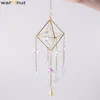 WarmHut Cristal Rainbow Suncatchers Pendentif En Verre Suspendu Ornement Prism Ball Sun Catcher Fenêtre Maker pour Voiture Maison Jardin Décor 220407