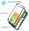 360 Full Body Clear Cases for Samsung galaxy S22 Ultra A73 A53 A13 A33 A32 A52 A72 A22 A82 A10S A12 M52 A02 A03 CORE Front Back Double Sided Soft Bumper Shockproof Cover