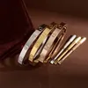 Brand Luxury 18K Gold screwdriver Designer Bracelet Fashion Couple Cuff Bracelet for Women High Quality 316L Stainless Steel Bracelet Jewelry CWCR