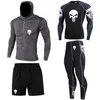 Men's Tracksuits Gym Rashguard Fitness Sportswear Running Clothes Quick Dry Men's Sets Compression Sports Suits Skinny Tights ClotheMen'