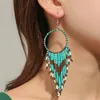 Dangle & Chandelier Boho Pendant Jewelry Women Colorful Bead Tassel Ethnic Earrings For Girls Wedding Party Aesthetic Vintage Kolczyki Femal