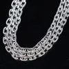 High Quality Hip Hop Cuban Link Punk Choker Chain Charms Necklace Twisted and Oval Link Zircon Necklaces Women Fashion Jewelry