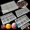 3D Half Ball Polycarbonaat Chocolade schimmel voor bakcake sferische snoepbekledinggereedschap bakware maker 220601