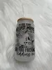 US Warehouse Small Pack de 16 onças de sublimação de vidro canecas de cerveja de vidro garrafa de água de lata de copo de copo de vidro com copos com tampa de cortiça de bambu e café gelado de palha