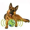 Giocattolo per cani Divertimento Risatina Suoni Palla Pet Gatto s Silicone Salto Addestramento interattivo Per Piccoli Grandi s 220423