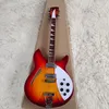 Custom 6 Strings Electric Guitar 360 햇볕에 쬐인 색상의 딱딱한 색상.