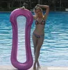 Aufblasbarer Pool Float Hängematte Wasser Lounge Schwimmring Erwachsener schwimmender Reihen schwimmender Stuhl PVC Luftbett Matratze Strand Liege Spielzeug