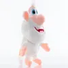 38cm Russia Cartoon Little Pig Toy White Monkey Soft Cotton Doll Action Figures Cooper Buba Plush Toys 220629