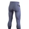 Allenamento a compressione personalizzato Calzamaglia da corsa Uomo con strato base tascabile GYM Pantaloni fitness Quick Dry Pantaloni sportivi sportivi Leggings 220608