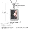 Pendentif Colliers Diamant Petit Carré Po Cadre Solide DIY Creative Collier Collection Personnalisée Couple Hip Hop CollierPendentif