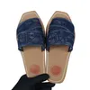 Luxurys Men Women Slippers Slides designer Sandals White Black Grey Green Sail Pink Navy Blue Peep Toe woody Beach Slipper Outdoor Casual Slide small size 35