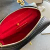 2022 Luksusowe łańcuchowe torby na ramię Wysokiej jakości pikowane torebki designerskie modne plecaki vintage czarne skórzane kobieta messenger crossbody torb