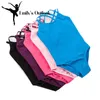 Stage Wear Classics Double Strap Camisole Leotard Cross Back Gymnastic Ballet Suit Athletic Sports Sports Tops Bluestage