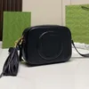 حقيبة كاميرا كاميرا كروسو سوهو ديسكو أكياس الكتف حقيبة يد حقيبة شرابة جلدية حقيقية