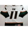 Chen37 C26 NIK1 WCZEŚNIEJ 2000 #11 JONATHAN SIM UTAH GRIZZLIES HOCKEY JERSEY HEFORICED DOSTIMED Dowolny numer i koszulki z nazwiskami