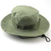 Kamuflaż taktyczny boonie hat armia S Camo Men Outdoor Sport Sun Bucket Cap wędkarstwo HATS HATS 220627