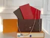 10A Top 3-teiliges Set Damen Klassische Luxus-Designer-Handtasche Pochette Felicie Tasche Echtes Leder Schulterkupplung Tote Messenger Louise Geldbörse Vutton Crossbody Viuton Tasche