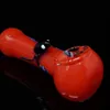 Latest Colorful Pyrex Thick Glass Frog Dry Herb Tobacco Handpipe Pipes Portable Oil Rigs Innovative Design Bong Smoking Filter Tube Holder Handmade DHL Free