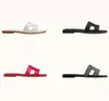 Högkvalitativ 2022SS Luxury Designer Sliders Slipper Womens Sandals Women Slide Designers Shoes äkta Leather Flip Flops Ladies#4367 72JQ#