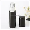 Essential Oils Diffusers Home Fragrances Decor Garden 5 Ml Black Color 5Ml Empty Per Bottle Mini Refill Portable Refillable Atomizer Spray