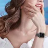 Bracelets en diamant de luxe pour Apple Watch 6 5 4 3 2 1 bande 38mm 42mm Bracelet de montre pour iWatch série 7 SE 41mm 45mm 40MM 44MM femmes ceinture de poignet bracelet intelligent