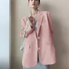 Chaqueta de traje blanco para mujer versión coreana suelta en línea celebridad informal moda profesional chaqueta de traje pequeña 220812