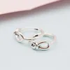 925 Sterling Silver Infinity Knot Hoop Earrings Original box for Women Girls Earring3327527