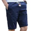 Brand verão casual shorts brancos masculino vencedor básico masculino curto coreano Slim Cotton Algodão Versátil calças de praia 220629