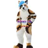 Fursuit Husked Husked cão Fox Wolf Mascot Traje Fur Cartoon Personagem Dola Halloween Party Party Set Shoes # 238