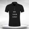 Polo personalizzata Stampa il tuo design Po Text Alta qualità Team Company Camicie a maniche corte in cotone casual Top 220608