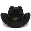 Boinas wome homens lã preta chapeu chapéu de cowboy ocidental gentleman jazz sombrero hombre capuz elegante lady cowgirl chapé 2 big sizeberets boneretsber