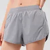 10 colori LU-08 Yoga Hotty Hot Short Short Outfit Copper Coper Hidden Poch da donna Shorts sciolti per un biancheria da ginnastica per palestra di abbigliamento sportivo casual traspirante