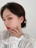 Stud Korea Creative Design Simple Hook White Pearl Earrings Elegant Women's Everyday All-Match EarringStud