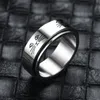 Star Moon Titanium Steel Ring Ring Fashion Fething Steel Ring