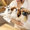 32cm Simulation Dog Plush Toy Stuffed Lifelike Husky Shiba Inu Dalmatian Pug Dog Puppy Doll Home Decor Birthday Gift LA435