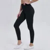 Euoka Solid Color Women yoga pants High Waist Sports Gym Wear Leggings Elastic Fitness Lady Overall Full Tights Workout Size XS-XL235P