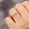 Уважаемые кольца Женщина простой сердечное кольцо женщины милый палец романтический подарок на день рождения для подруги