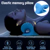 Neck Shoulder Stretcher Relaxer Cervical Chiropractic Traction Device Pillow for Pain Relief Cervical Spine Alignment Gift Adjust The Shape FY53250 B0514