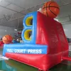 Gratis schip Outdoor Activiteiten Carnival Rental 4x3m opblaasbaar basketbal schietspel te koop